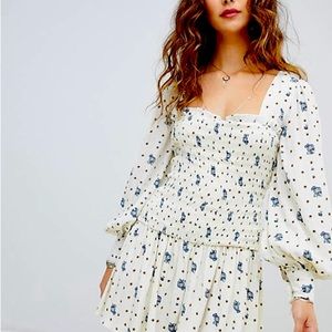 Free People Two Faces Mini Dress, Size Medium